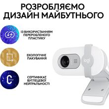 Web-камера LOGITECH Brio 100 FHD White (L960-001617)