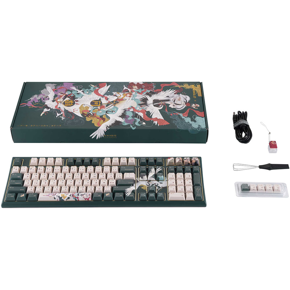 Огляд Клавіатура VARMILO VBS108 Crane Cherry Mx Red (A03A037A3A0A17A031)