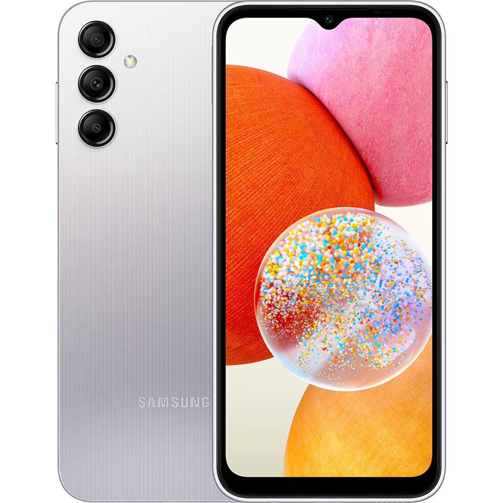 Смартфон SAMSUNG Galaxy A14 4/128Gb LTE SM-A145F Silver (SM-A145FZSVSEK)
