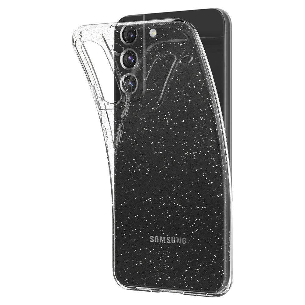 Чохол SPIGEN Liquid Crystal Glitter для Samsung Galaxy S22 Crystal Quartz (ACS03985) Матеріал поліуретан