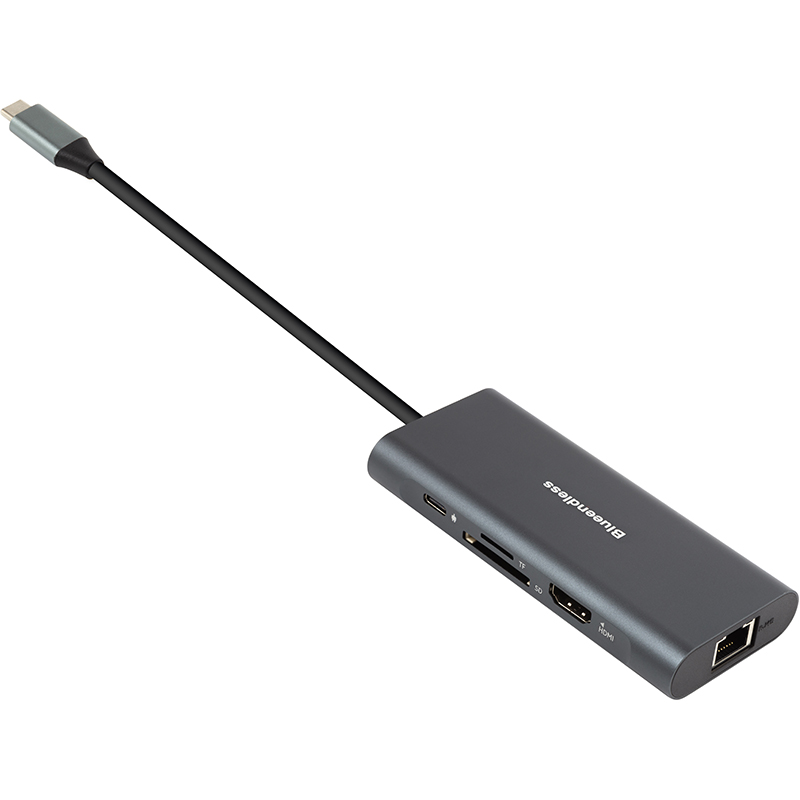 Док-станция POWERPLANT USB Type-C Gray (CA913497) Тип док-станция