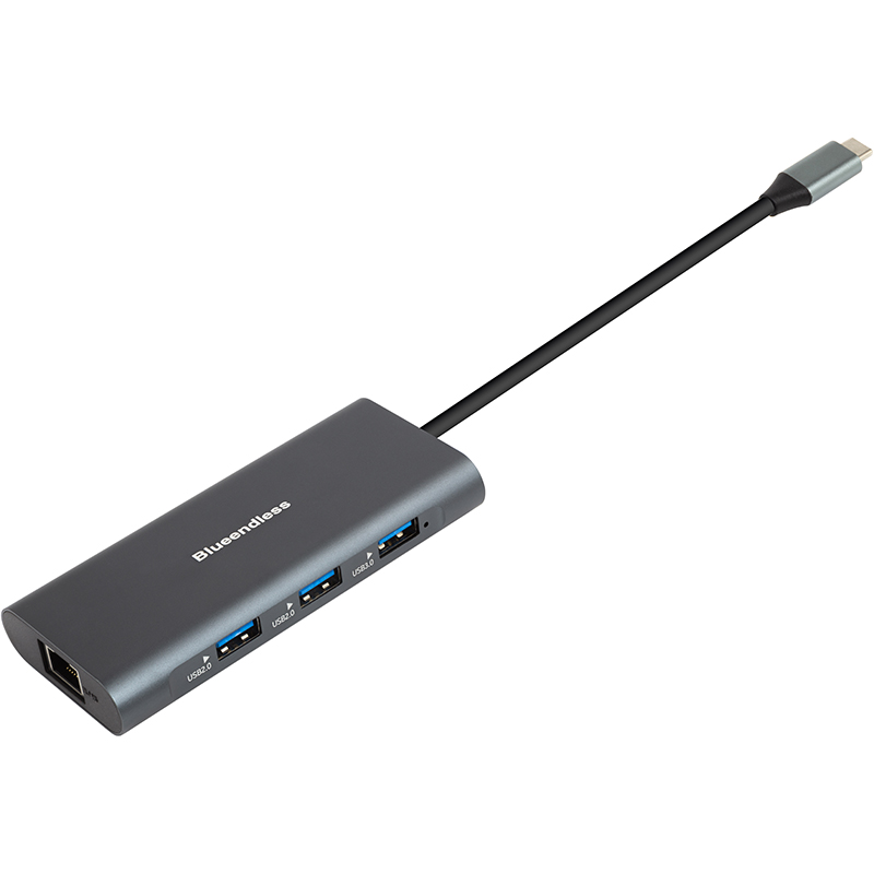 Док-станция POWERPLANT USB Type-C Gray (CA913497) Тип питания пассивный