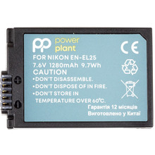 Акумулятор POWERPLANT Nikon EN-EL25 1280mAh (декодований) (CB970520)