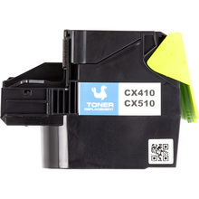 Картридж POWERPLANT Lexmark CX410de CY (CX410/CX510) (з чипом) (PP-TFL286C)