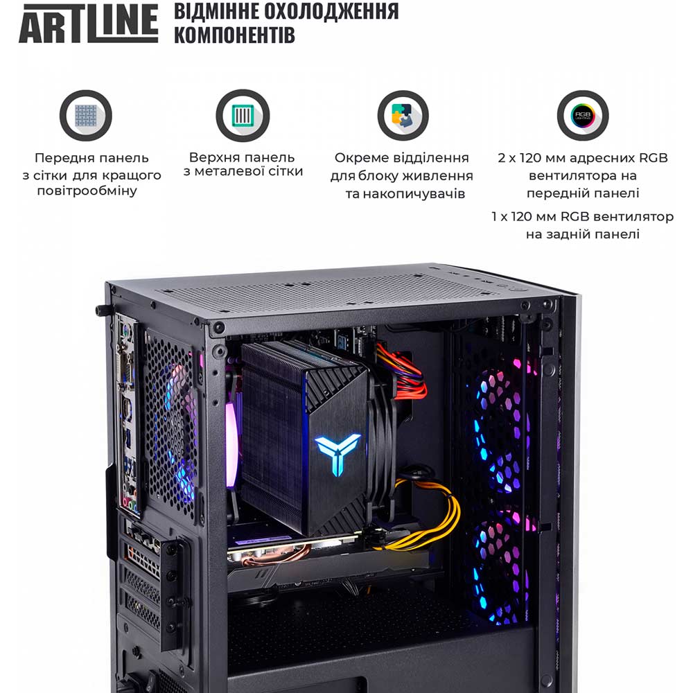 Зовнішній вигляд Комп'ютер ARTLINE Gaming X43v34