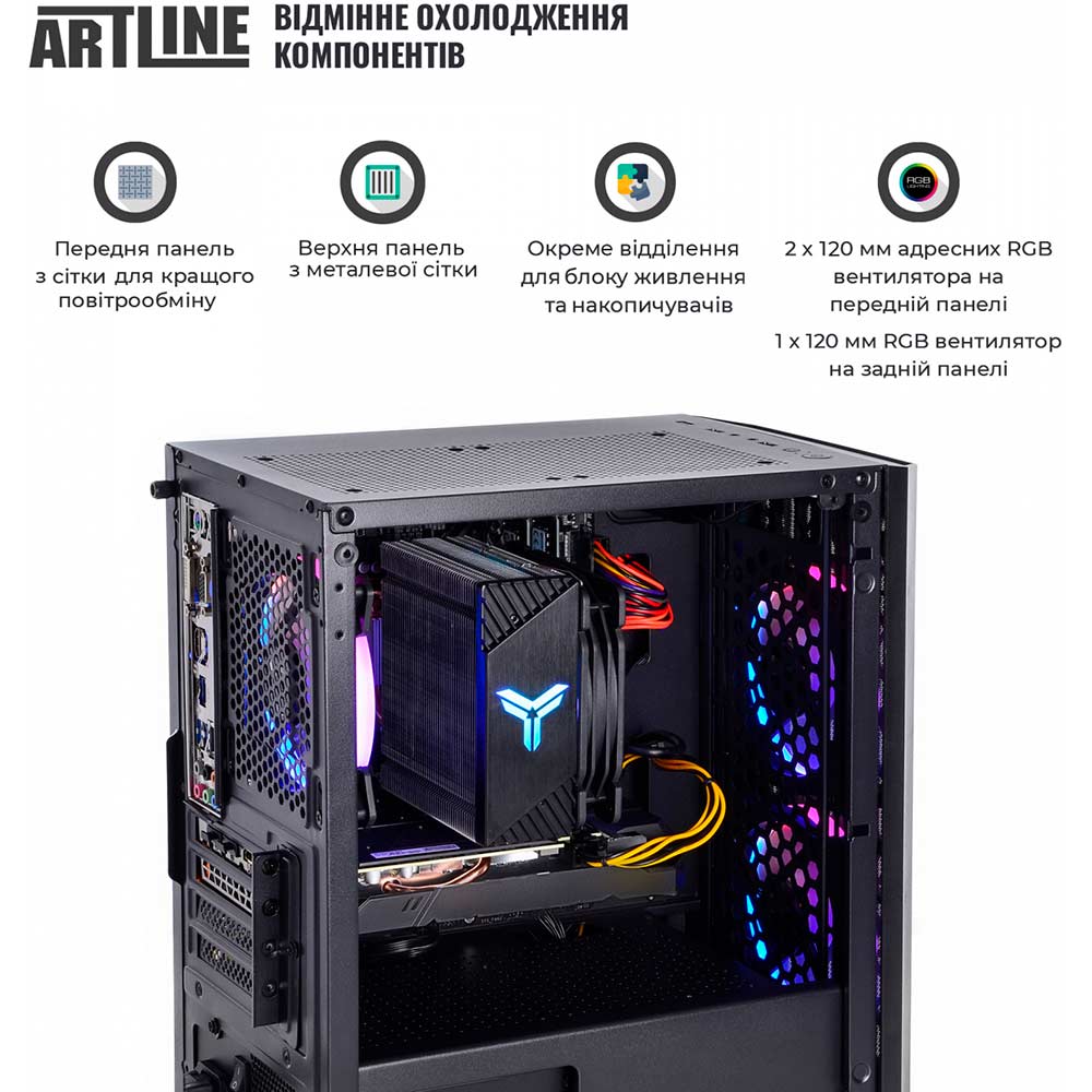 Внешний вид Компьютер ARTLINE Gaming X72v18
