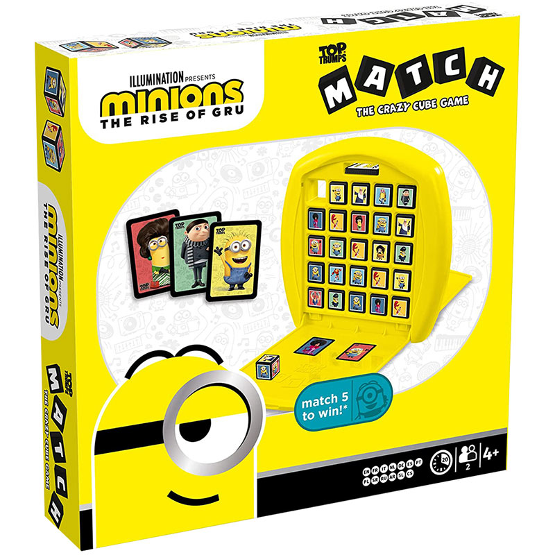 Настільна гра WINNING MOVES MINIONS Top Trumps Match Board (WM00246-ML2-6) Матеріал пластик