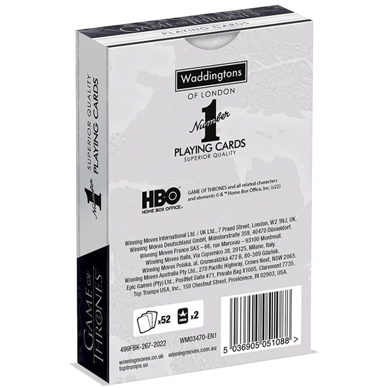 Зовнішній вигляд Гральні карти WINNING MOVES GAME OF THRONES Waddingtons No.1 (WM03470-EN1-12)