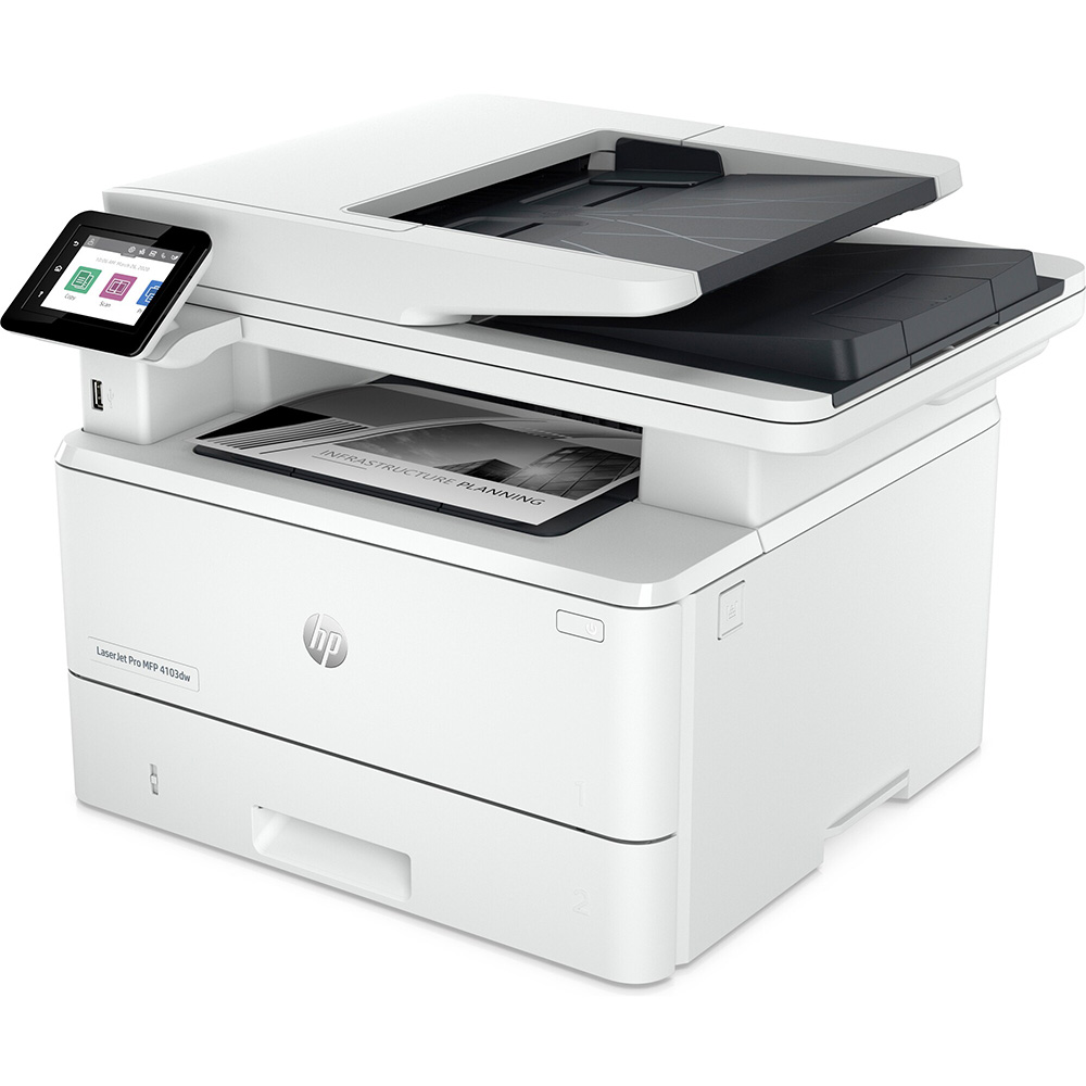 МФУ лазерное HP LaserJet Pro 4103dw Wi-Fi (2Z627A) Тип печати монохромная