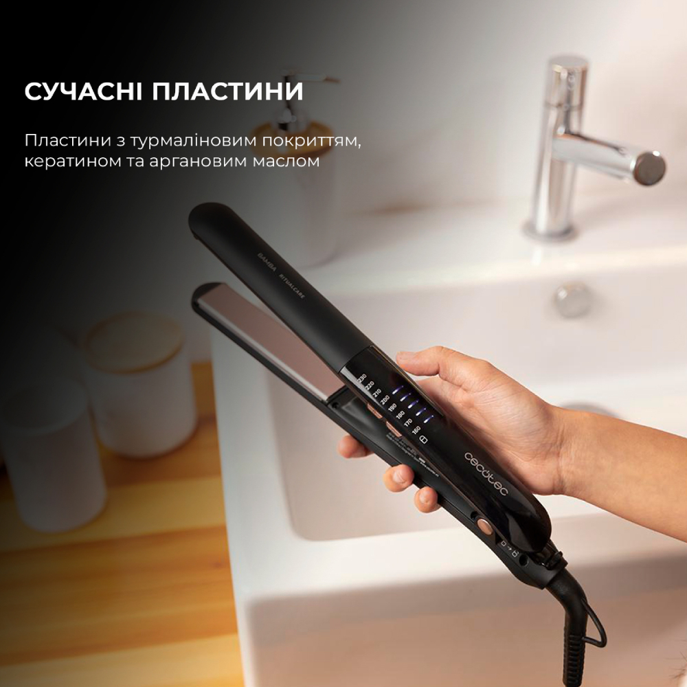 Выпрямитель CECOTEC Bamba RitualCare 1100 HidraProtect Titanium Ion Touch  (CCTC-04249) - в интернет-магазине Фокстрот: цены, отзывы, характеристики |  купить в Киеве, Харькове, Днепропетровске, Одессе - Украина