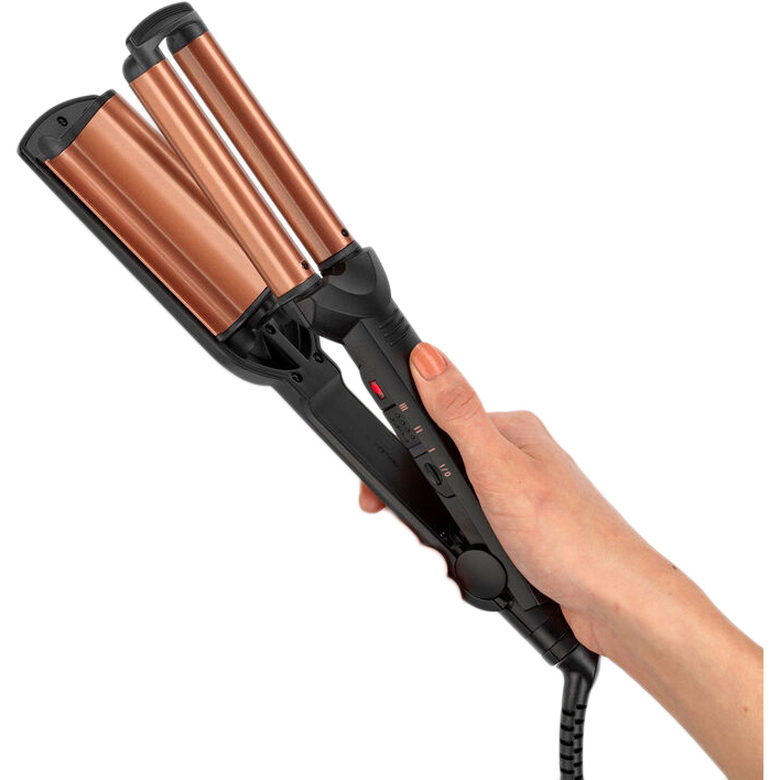 Гофре-утюжок BABYLISS W2447E чорний Особенности термоизолированный наконечник