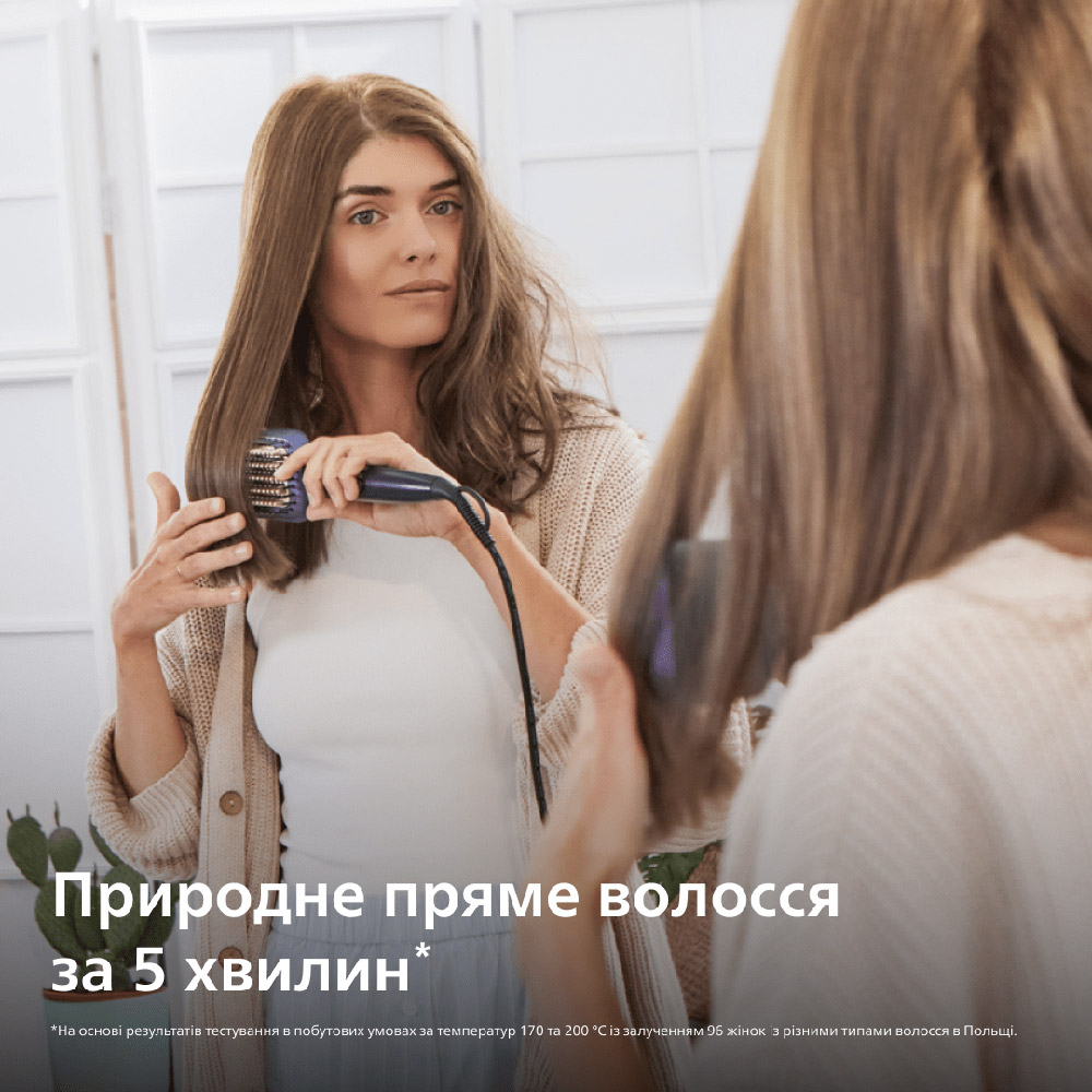Електрогребінець PHILIPS BHH885/00 Довжина шнура 1.8