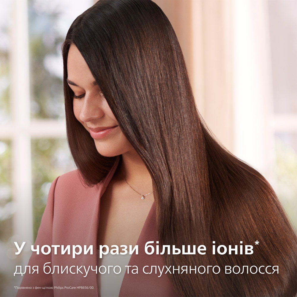 Фен-щетка PHILIPS BHA530/00 Длина шнура 2