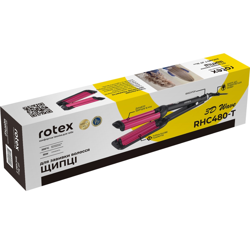 Покупка Гофре-утюжок ROTEX RHC480-T 3D Wave