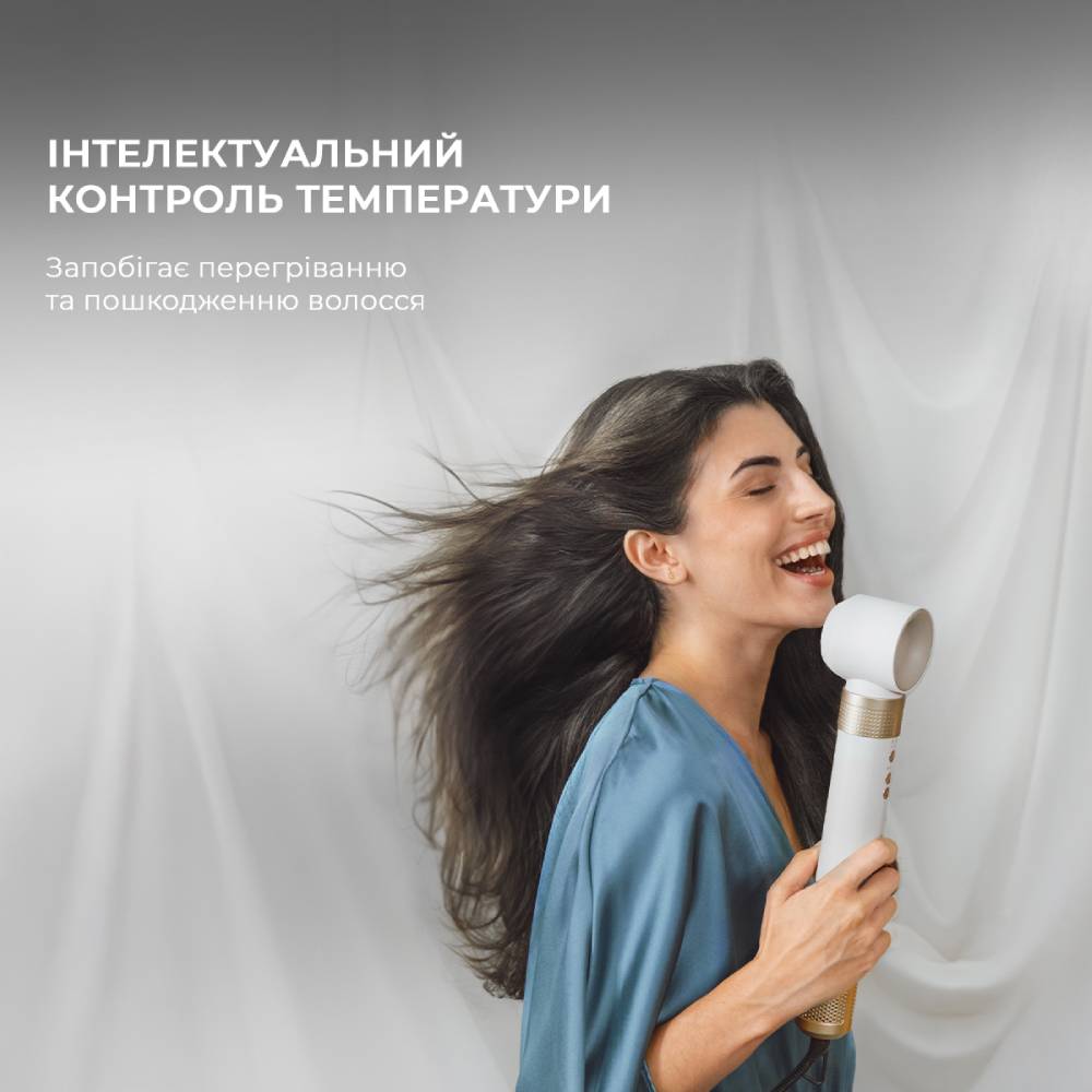 Фото Фен-щетка CECOTEC Bamba CeramicCare 12in1 AirGlam Champagne (CCTC-00249)