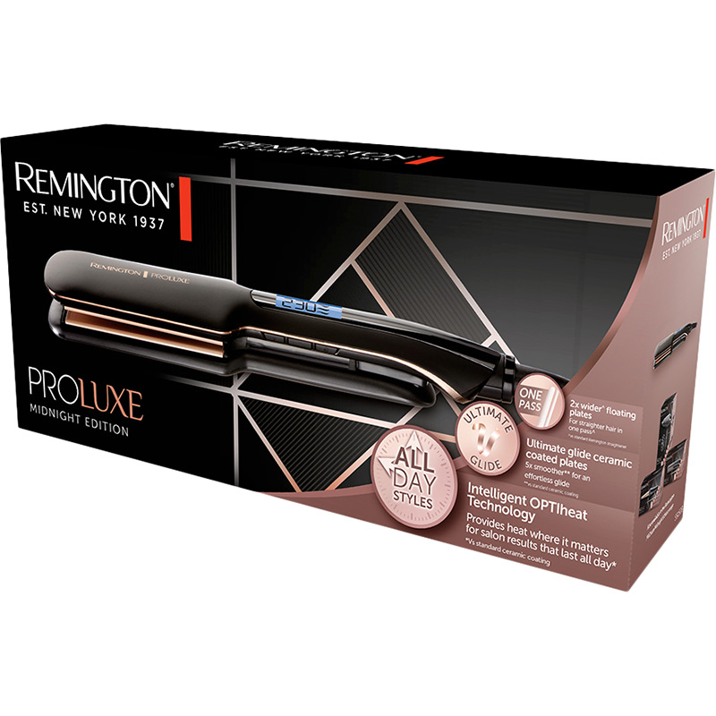 Замовити Випрямляч REMINGTON S9150B PROluxe Midnight Wide Plate Straightener (45791560100)