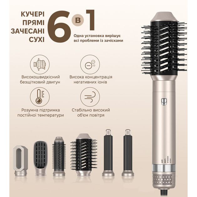 Зовнішній вигляд Мультистайлер INSPIRE WT-632-5IN1-Gold