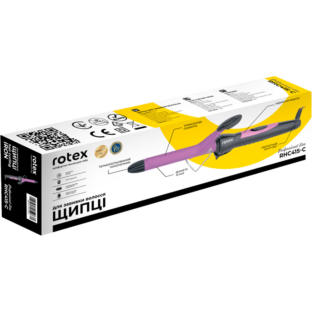 Плойка ROTEX RHC415-C Длина шнура 1.8