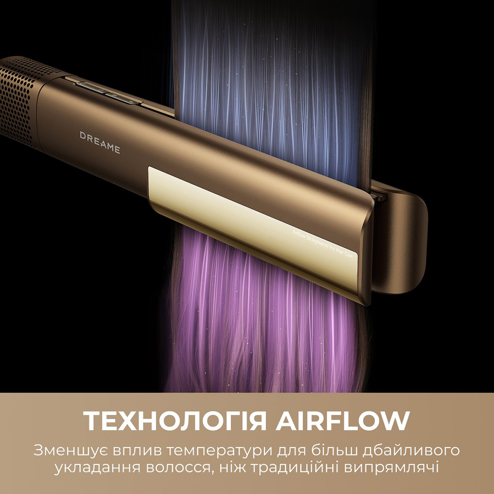 Фен-выпрямитель DREAME Aero Straight Gold AMA10A Особенности автоотключение
