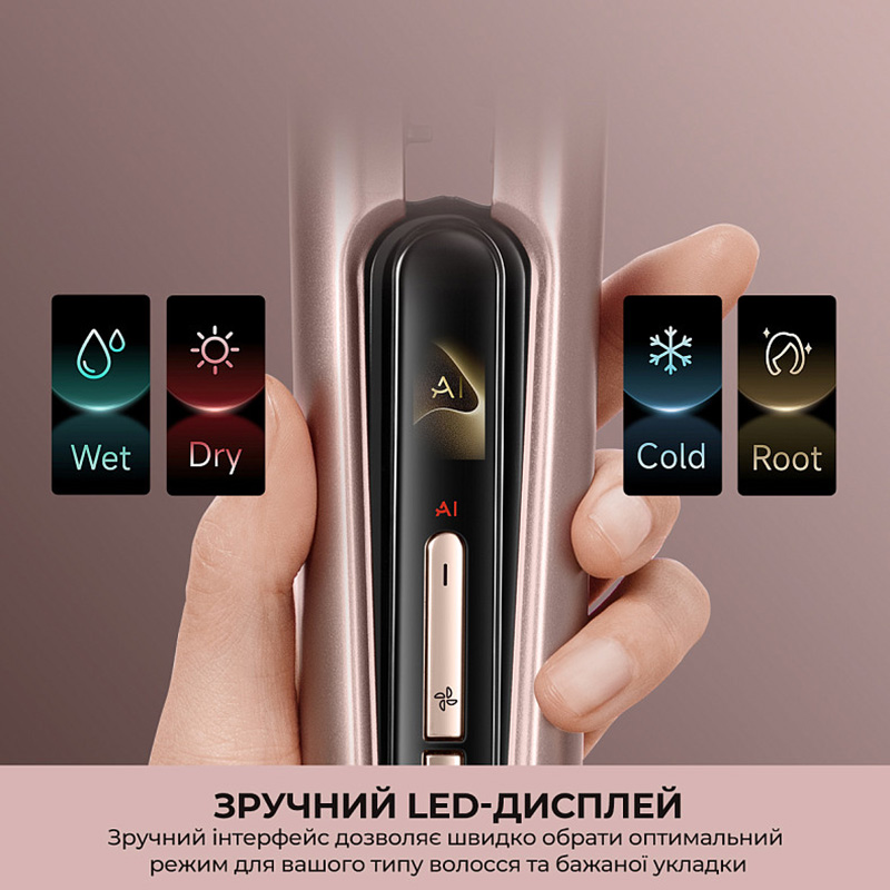 Фен-випрямляч DREAME Aero Straight Pro Rosy Purple AMS02A-RP — фото 9
