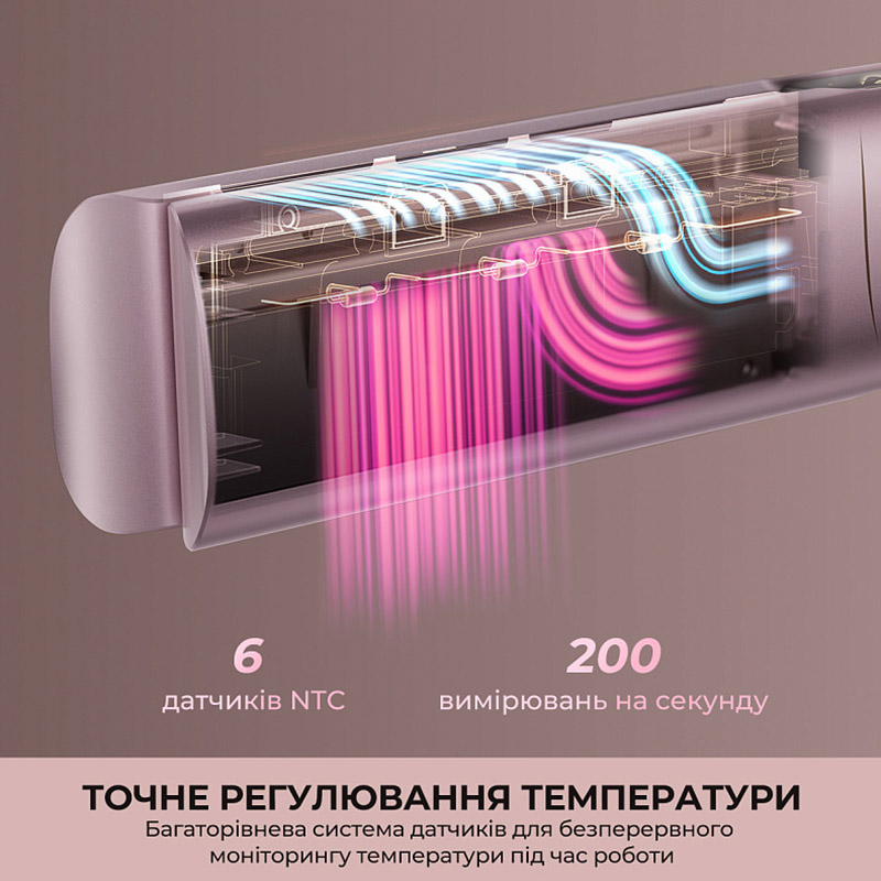 Фен-випрямляч DREAME Aero Straight Pro Rosy Purple AMS02A-RP — фото 10