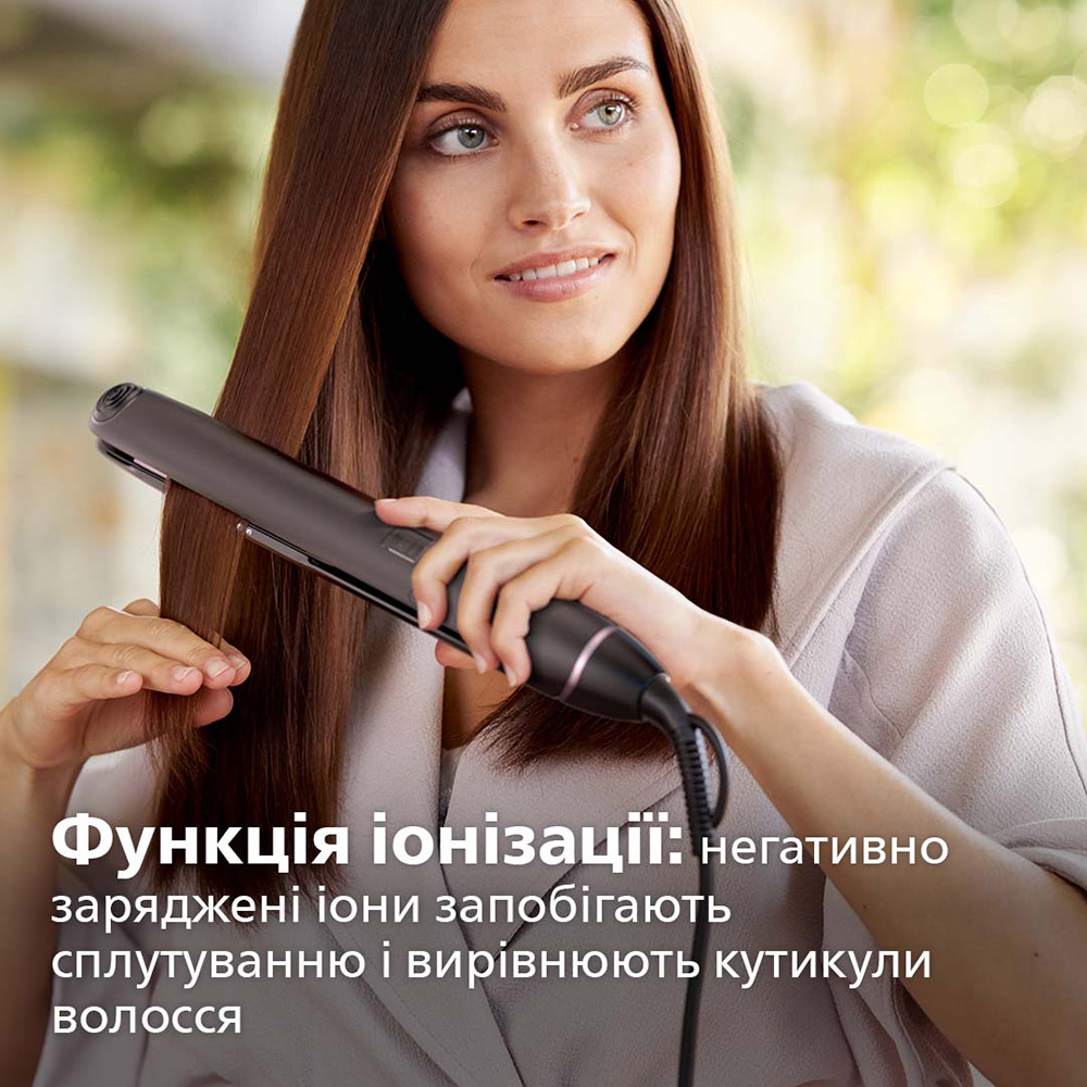 Випрямляч PHILIPS StraightCare Vivid Ends BHS675/00 Додатково технологія SplitStop, датчик UniTemp