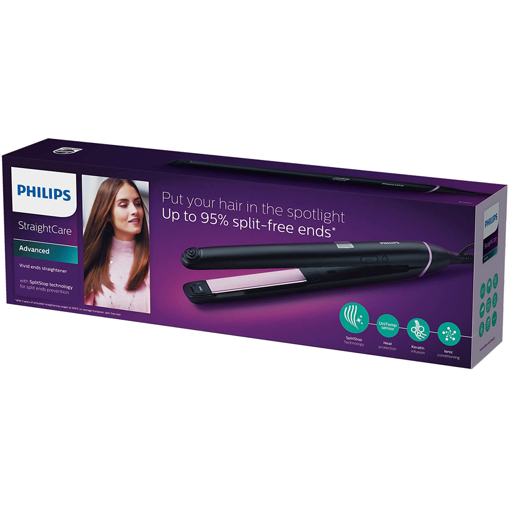 Фото 16 Випрямляч PHILIPS StraightCare Vivid Ends BHS675/00