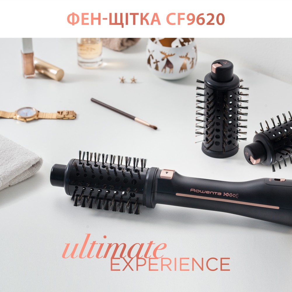 Фен-щітка ROWENTA ULTIMATE EXPERIENCE CF9620F0 Особливості обертання насадки