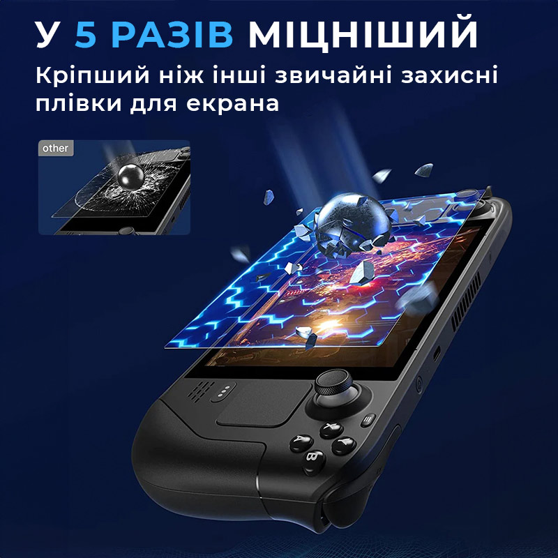 Фото 4 Защитное стекло JSAUX GP0107 для Steam Deck глянцевое (6126755803406)