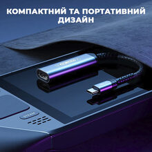 Адаптер JSAUX HB0201 USB-C на HDMI 4K60Hz та USB-C PD (6126755803410)