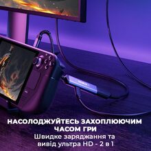 Адаптер JSAUX HB0201 USB-C на HDMI 4K60Hz та USB-C PD (6126755803410)