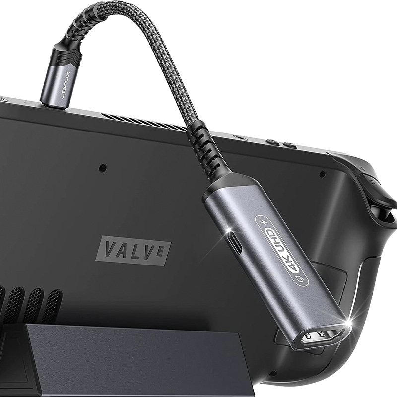 Адаптер JSAUX HB0201 USB-C на HDMI 4K60Hz та USB-C PD (6126755803410) Сумісність Valve Steam Deck