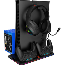 Підставка для охолодження CANYON CS-5 RGB PS5 Charge Black (CND-CSPS5B)