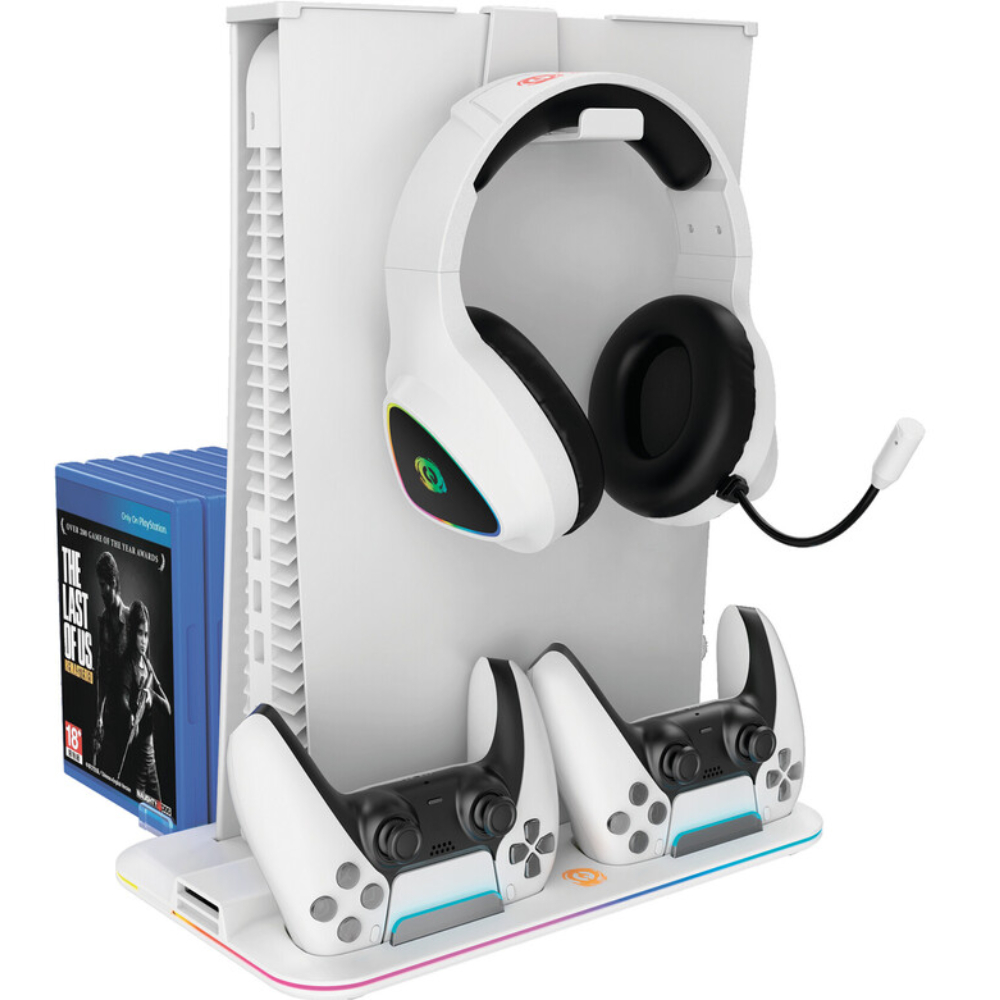 Підставка для охолодження CANYON CS-5 RGB PS5 Charge White (CND-CSPS5W) Колір білий