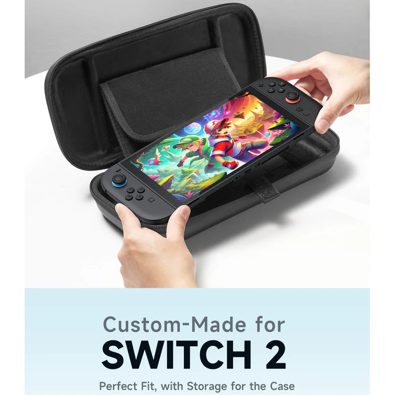 Сумка-чохол JSAUX BG0117 для Nintendo Switch 2 Black (6126755803427) Додатково розмір: 320 х 148 х 58 мм; вага: 528 г