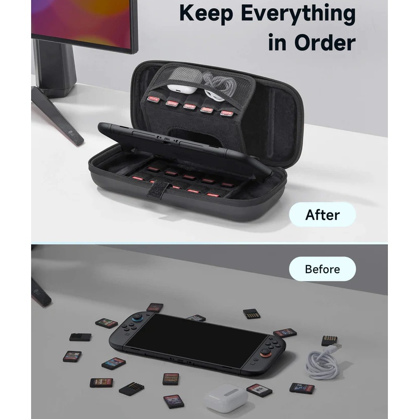 Замовити Сумка-чохол JSAUX BG0117 для Nintendo Switch 2 Black (6126755803427)