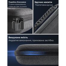 Сумка-чехол JSAUX BG0106X для Steam Deck, ROG Ally/X, Nintendo Switch, PS Portal серая (6126755803436)