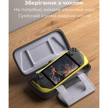 Сумка-чехол JSAUX BG0106X для Steam Deck, ROG Ally/X, Nintendo Switch, PS Portal серая (6126755803436)