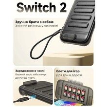 Чехол JSAUX PC0116 для Nintendo Switch 2 Black (6126755803435)