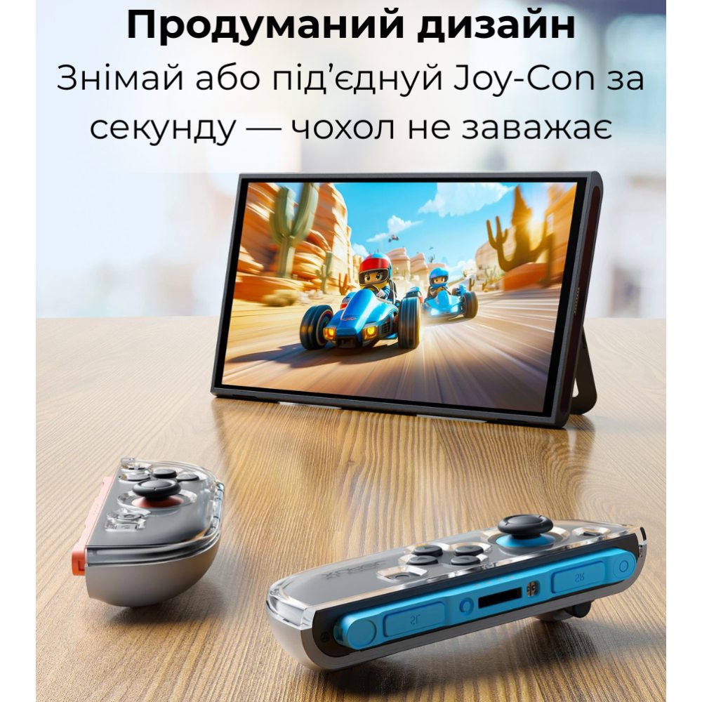 Зовнішній вигляд Чохол JSAUX PC0119 для контролерів Joy-Con Nintendo Switch 2 (6126755803433)