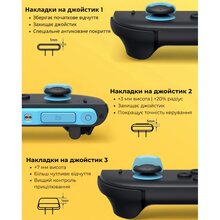 Комплект силиконовых накладок JSAUX GP0404 на стики для Nintendo Switch 2 (6126755803430)