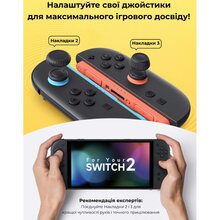 Комплект силиконовых накладок JSAUX GP0404 на стики для Nintendo Switch 2 (6126755803430)