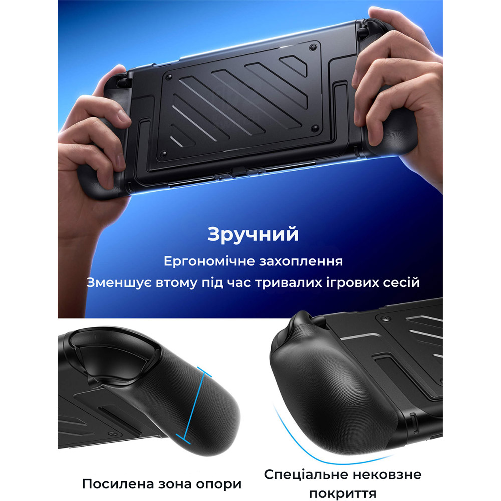 Фото 4 Чехол JSAUX PC0114 для Nintendo Switch 2 Black (6126755803437)