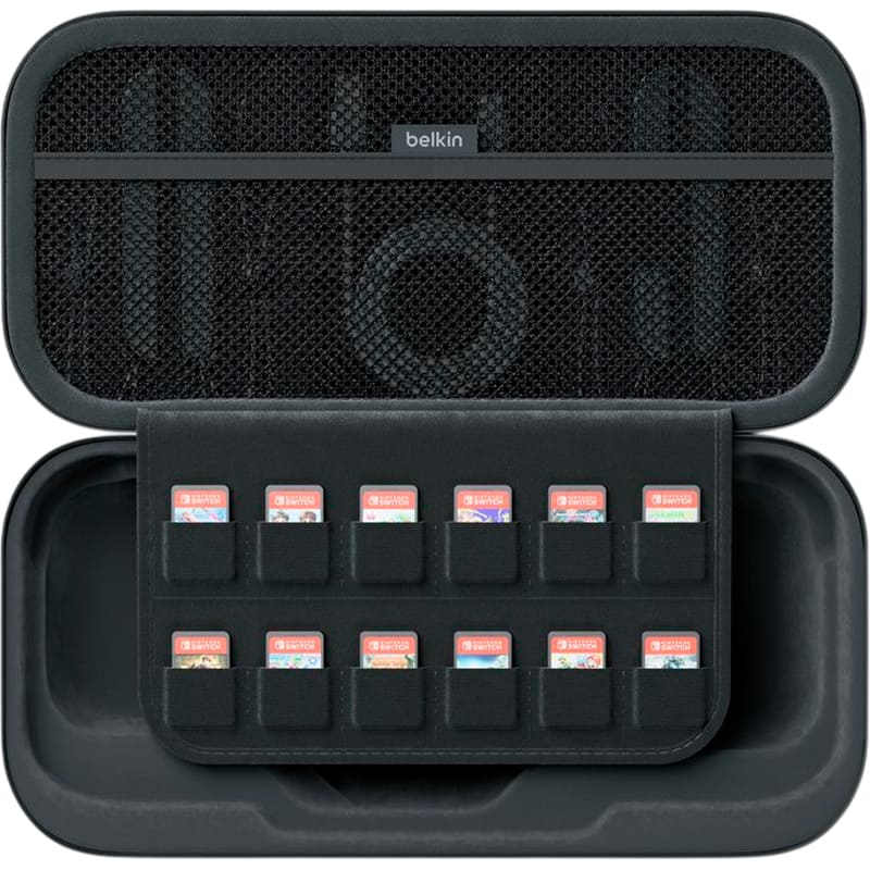 Зовнішній вигляд Зарядний чохол BELKIN 10000mAh для Nintendo Switch 2 Charcoal (ENA001HQCH-V2)