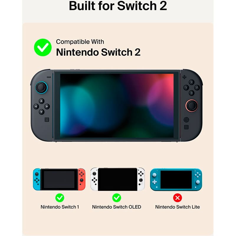 Фото 19 Зарядний чохол BELKIN 10000mAh для Nintendo Switch 2 Charcoal (ENA001HQCH-V2)