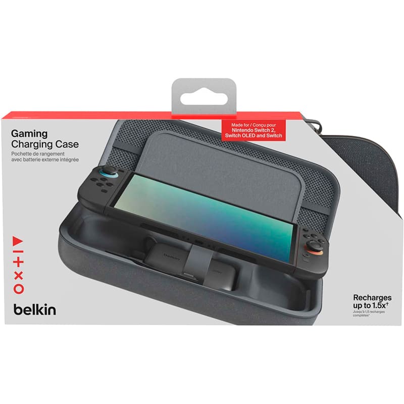 Фото 17 Зарядний чохол BELKIN 10000mAh для Nintendo Switch 2 Charcoal (ENA001HQCH-V2)