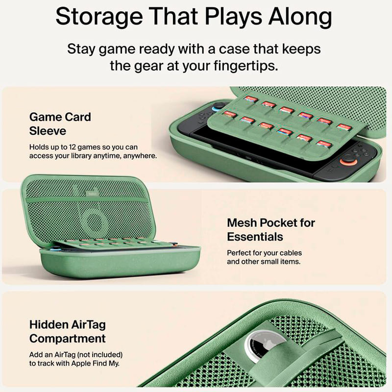 Обзор Зарядный чехол BELKIN 10000mAh для Nintendo Switch 2 Sage (ENA001HQSE-V2)