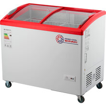 Купити у Дніпрі - Морозильна вітрина SHIVAKI SH SFA 131 Red