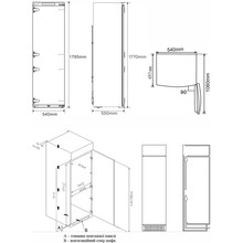 Морозильная камера ELEYUS MFNB1177SE54