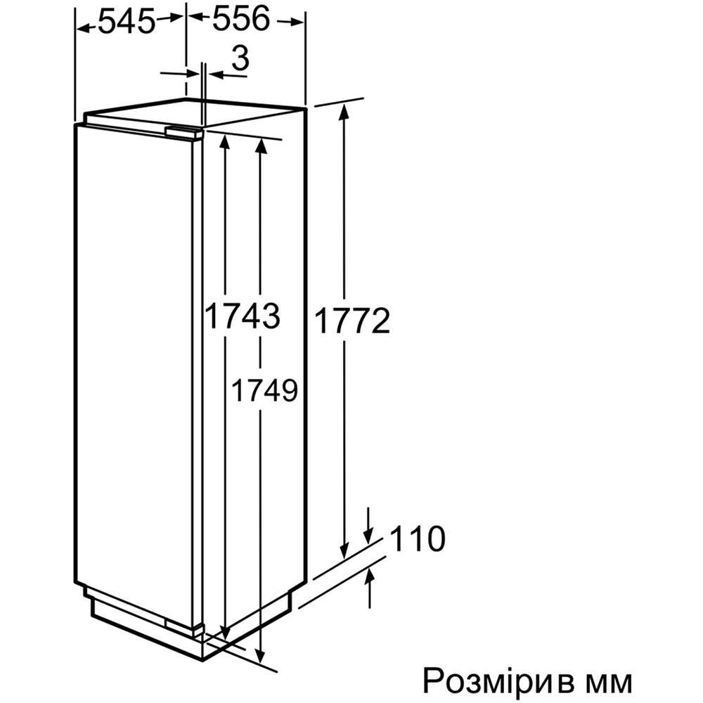 Фото Вбудована морозильна камера Siemens GI38NP60